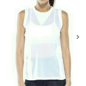 Last one!!! Electric Yoga overlaying mesh tank w/ bra
